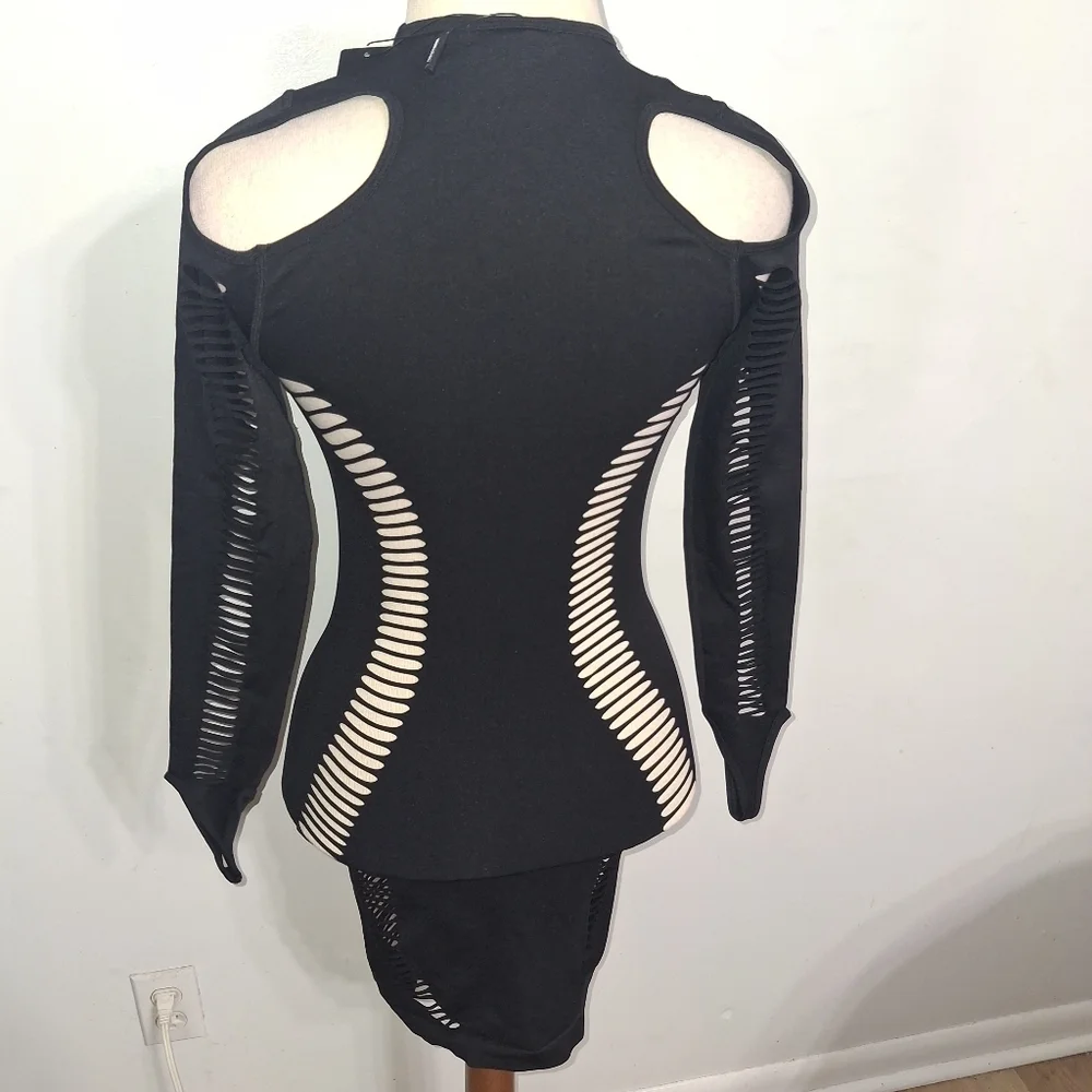 Fashion Nova- Janet Seamless Mini Dress-W Sz S/M - Picture 10 of 11